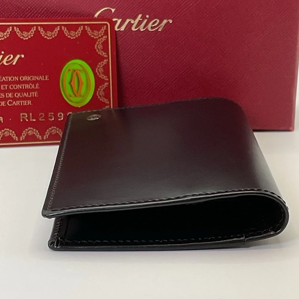 Cartier Black Leather Card Holder